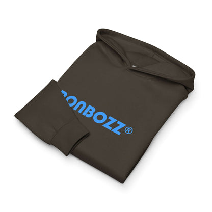 Boxy-Hoodie für Herren aus dicht gewebtem Fleece in Carbon Grey, weiche Textur und markante Passform, auf einer glatten Oberfläche präsentiert.