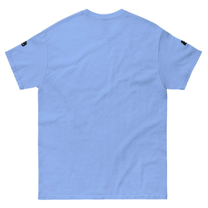 Klassisches Herren-T-Shirt N°1 in hellblauer Baumwolle, Rückansicht, ideal für Lagenlooks und angesagten Style.