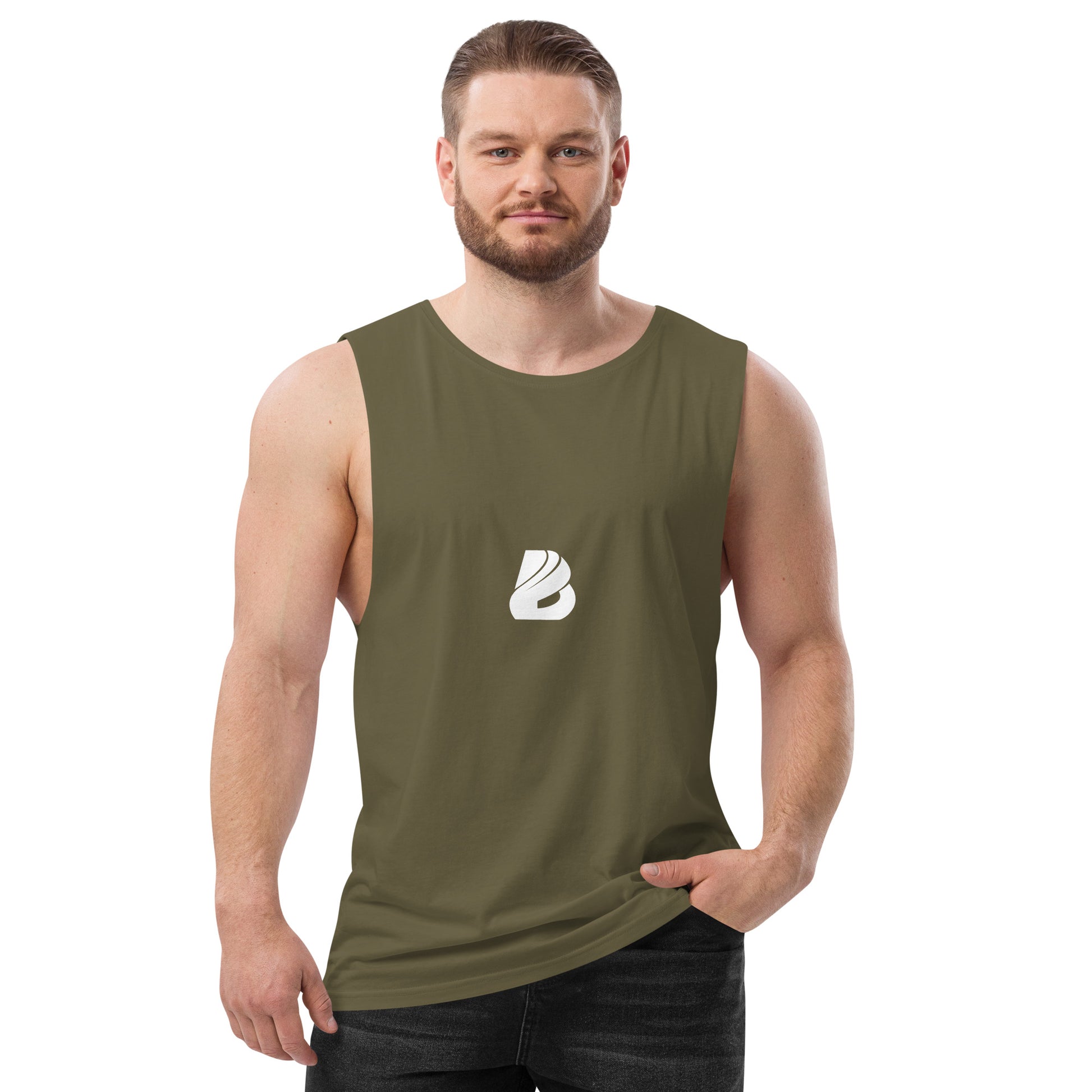 Men’s drop arm tank top N°0 BONBOZZ Army XS