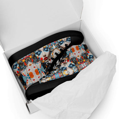 High-Top Leinenschuhe für Herren N°9 in bunter Schachtel mit einzigartigem Design