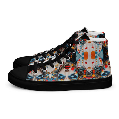 High-Top Leinenschuhe für Herren N°9, modische handgefertigte Canvas-Schuhe mit buntem Design, perfektes Accessoire für deinen Style