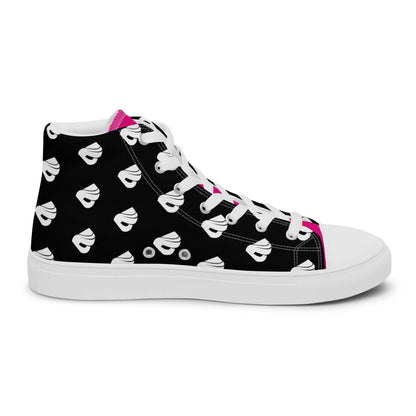 High-Top Leinenschuhe für Herren N°7 with EVA rubber sole and breathable lining, trendy design detail view.