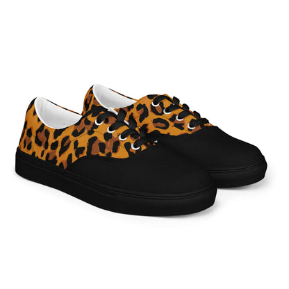 Herren-Canvas-Schuhe mit Leopardenmuster, vielseitig und atmungsaktiv, ideal für stilvolle Anlässe oder lässige Nächte mit Freunden.