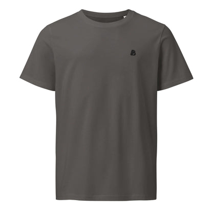 Mittelschweres Unisex Bio-T-Shirt in grau, 100% Bio-Baumwolle, klassische Passform, ideal für den Übergang, umweltfreundlich und schick.