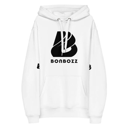 Hochwertiger Öko Kapuzenpullover N°13 aus Bio-Baumwolle und recyceltem Polyester mit Fronttasche und doppellagiger Kapuze