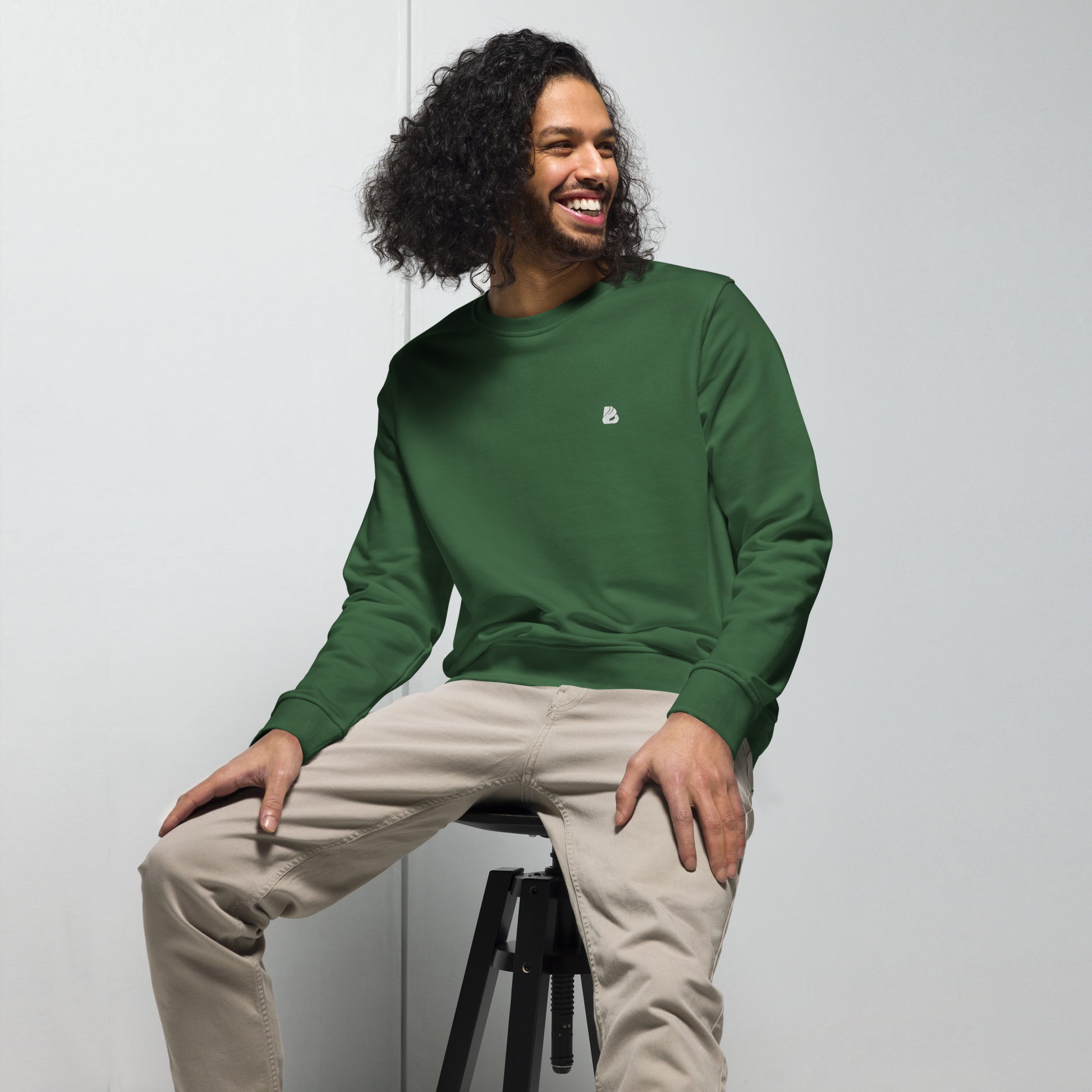 Unisex Bio-Pullover  BONBOZZ Bottle Green S 