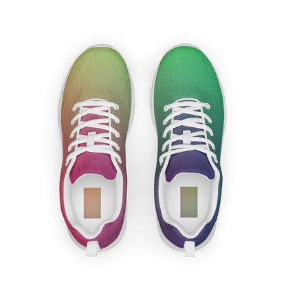 Damen-Turnschuhe N°2 in buntem Ombré-Design, ultraleichtes Flyknit-Material, ideal für Komfort und Stil.