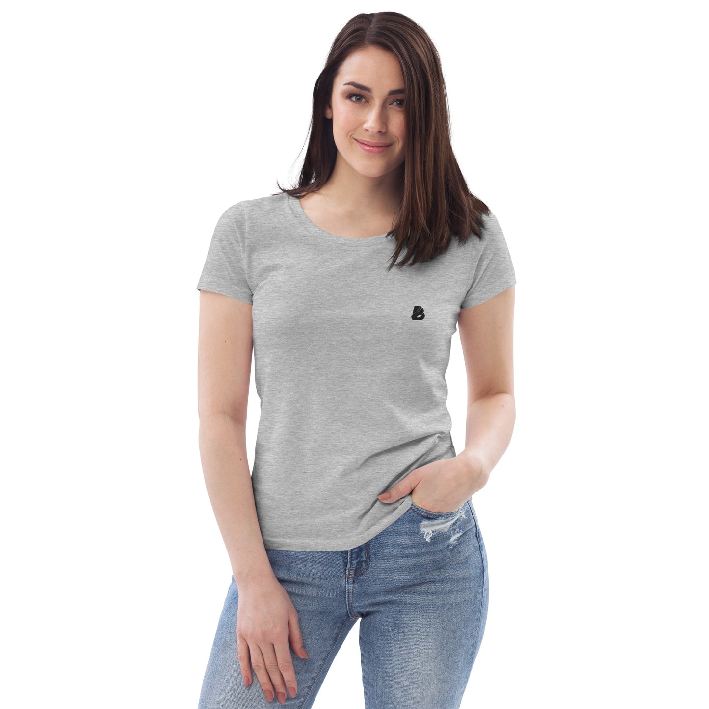 Enganliegendes Öko-T-Shirt für Damen