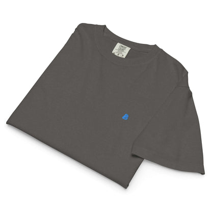 Schweres Damen T-Shirt im Boxy-Schnitt, bequemes Baumwollmaterial, elegante dezente Farbe, perfekt für entspannte Anlässe