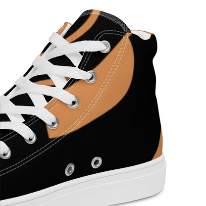 High-Top Leinenschuhe für Damen N°1, stilvoller Leinenstoff, EVA-Gummisohle, atmungsaktiv, weiße Schnürsenkel
