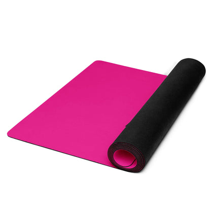 Yoga-Matte N°1 in pink with black non-slip underside, lightweight and comfortable, perfect for training, stretching, and meditation.