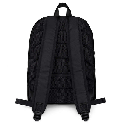 Rucksack N°2 - Rückansicht des mittelgroßen, wasserfesten Rucksacks mit gepolsterten Trägern. Perfekt für den täglichen Gebrauch.