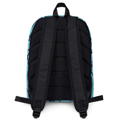 Back view of Rucksack N°4 showing padded straps and black design for comfortable daily use.