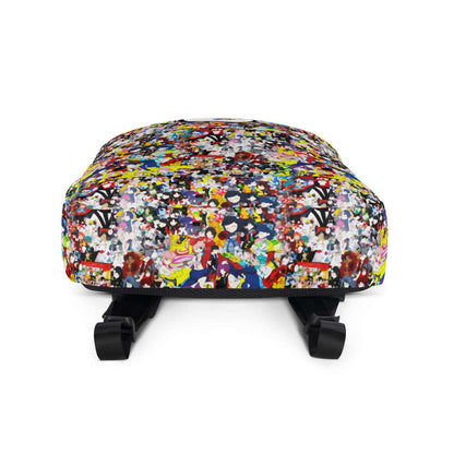 Colorful abstract gaming chair with vibrant design on white background