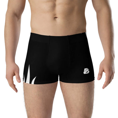 Men wearing Boxer-Briefs N°1 made from soft stretch material for all-day comfort and support, featuring a lined front pocket.