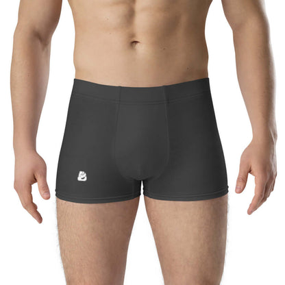 Boxer-Briefs N°3 aus weichem Material, schwarze Farbe, mid-waist, elastischer Bund, gefütterte Vordertasche für Komfort und Halt.