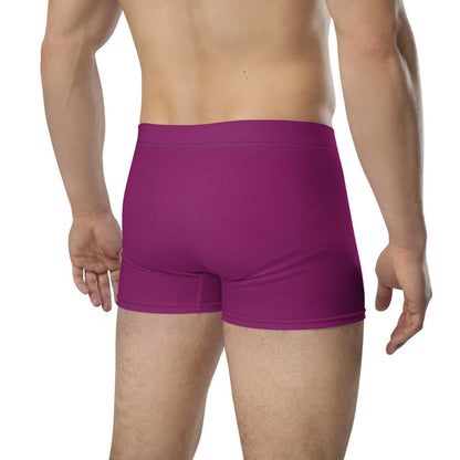 Back view of Boxer-Briefs N°5 in magenta, showcasing no back seam design and stretchy waistband.