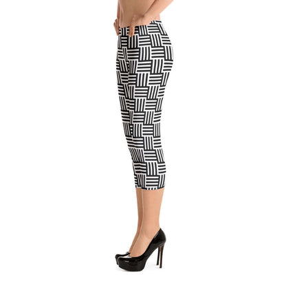 Capri-Leggings N°1 in geometrischem Muster, super weich und bequem. Vier-Wege-Stretch sorgt für Bewegungsfreiheit.