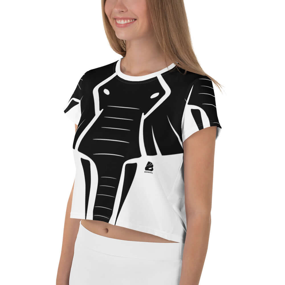 Allover crop t-shirt