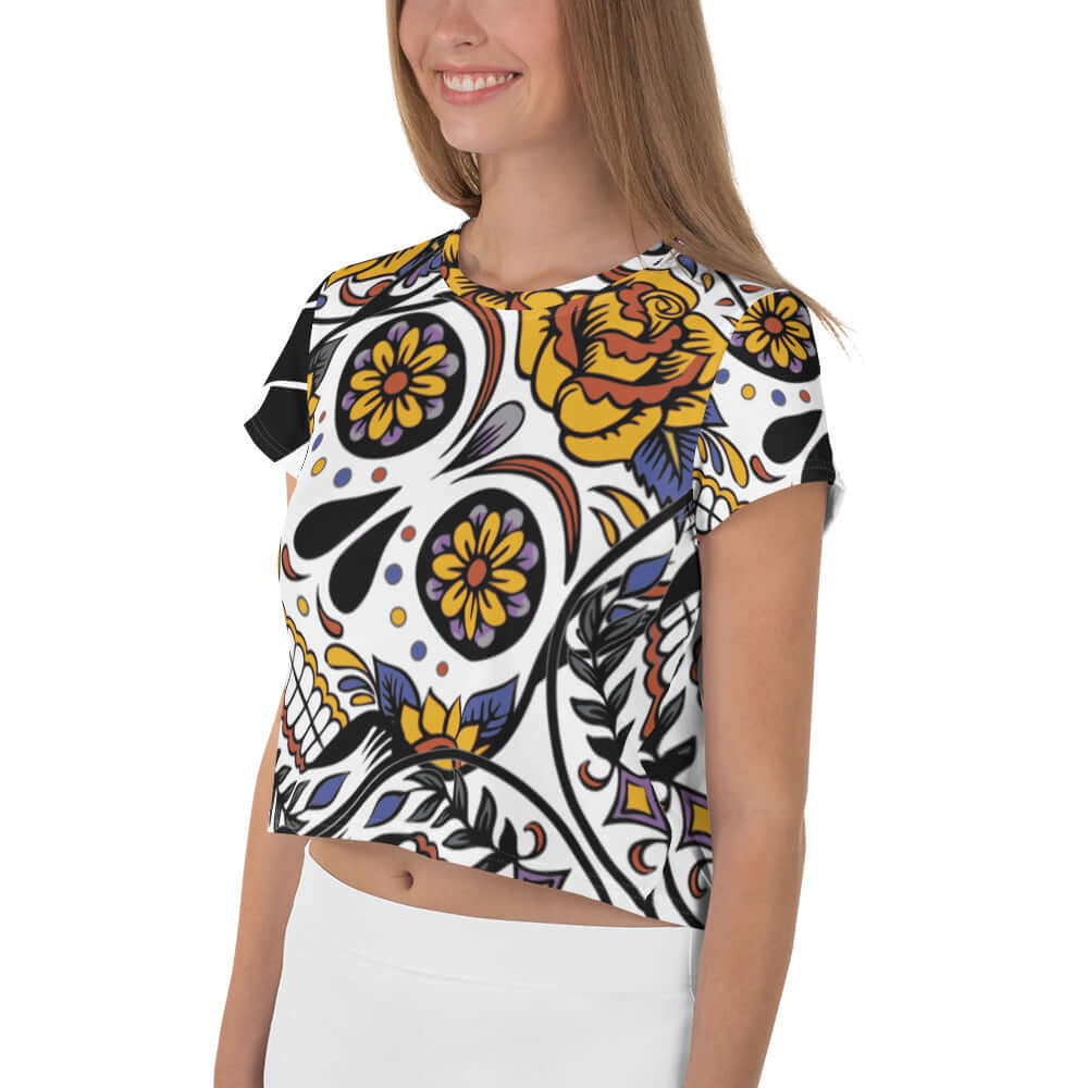 Allover crop t-shirt