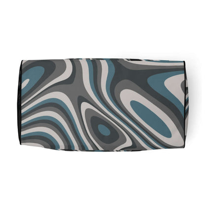 Abstract patterned Weekender N°10 with adjustable shoulder straps, ideal for travel, errands, and gym use.