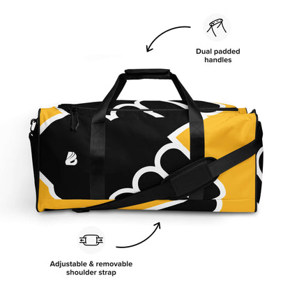 Weekender N°24 with adjustable shoulder strap, spacious design, and dual padded handles, perfect for travel or gym use.