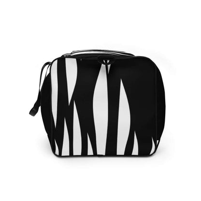 Stylish zebra print Weekender N°3 with ample storage and adjustable shoulder straps for travel and daily use.