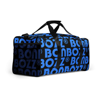 Alt Tag: Weekender N°25 travel bag with blue and black design, spacious for trips, daily errands, and gym use, featuring adjustable straps.