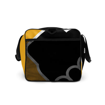 Weekender N°24 bag with adjustable shoulder straps, spacious interior, and secure zipper pockets for travel and gym use.