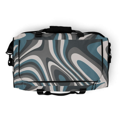 Weekender N°10 with a stylish abstract pattern, perfect for travel and daily use, featuring adjustable shoulder straps for heavy loads.