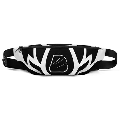 Gürteltasche N°11 with bold black and white design, adjustable strap, ideal for festivals and travel.