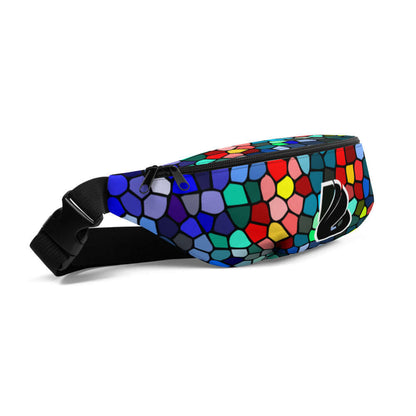 Colorful Gürteltasche N°18 with adjustable strap, perfect accessory for festivals, travel, and hands-free convenience.