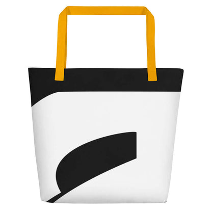 Strandtasche N°0, trendige Polyester-Strandtasche mit bunten Gurtgriffen und großer Innentasche, perfekt für Strandausflüge.