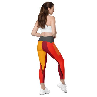 Leggings mit Taschen N°0 in vibrant colors, high-waisted design with pockets, ideal for workouts and casual outings.
