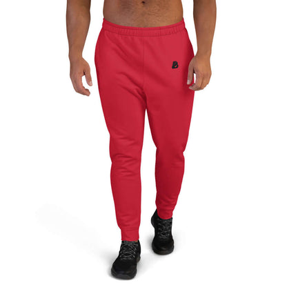 Herren-Jogginghose N°6 in rot, perfekt für Training und entspannte Abende, aus weichem Baumwollmischgewebe.