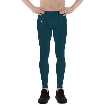 Herren-Leggings N°6 in dark green, showcasing four-way stretch fabric for ultimate comfort and flexibility during workouts.