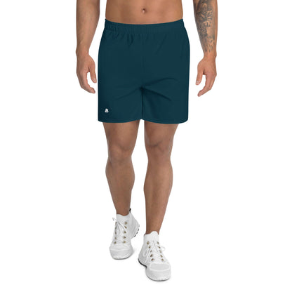 Mann trägt Recycelte Sport-Shorts für Herren N°0, ideal zum Laufen und Fitness, aus recyceltem Polyester mit Vier-Wege-Stretch.