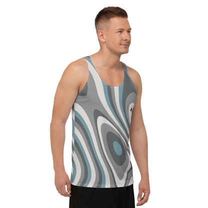 Unisex Tank-Top N°8 with vibrant colors and soft material, perfect for relaxed fit and style.
