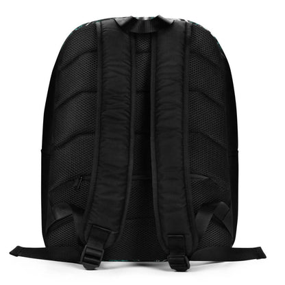 Rückansicht des Minimalistischer Rucksack N°9 mit gepolsterten Trägern aus 100 % Polyester, verborgenem Fach für sichere Aufbewahrung.