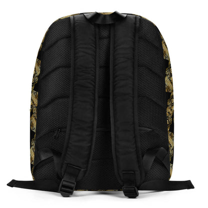 Rückansicht des Minimalistischer Rucksack N°10 mit verstecktem Fach, ideal für sicheren Tragekomfort und zusätzlichem Stauraum.