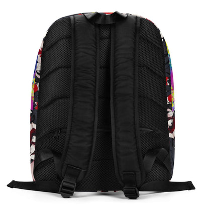 Back view of Minimalistischer Rucksack N°16 showing padded straps and hidden pocket for secure storage.