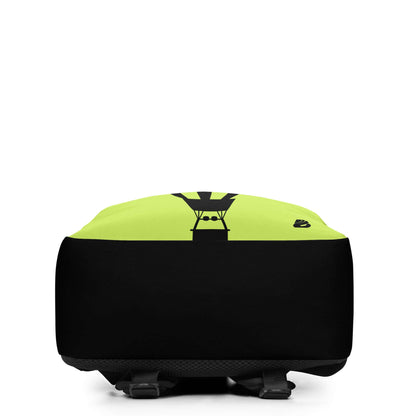 Minimalistischer Rucksack N°5 - Rückansicht mit verstecktem Fach und Laptoptasche, 100% Polyester, 41x31x14 cm