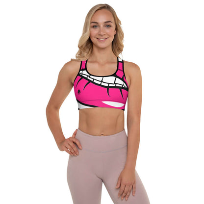 Gepolsterter Sport-BH N°1 in Pink, perfekt für Workouts, mit weichem, feuchtigkeitsabsorbierendem Stoff und maximalem Halt.