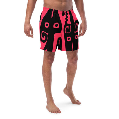 Herren-Badehosen N°1, schnell trocknende und atmungsaktive Badehose mit Taschen und Scheuerschutz, in lebhaftem Design.
