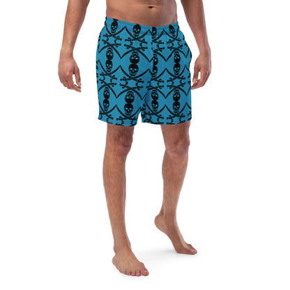 Herren-Badehosen N°5 with quick-dry and breathable fabric, featuring pockets and silky lining for comfort.