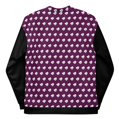 Unisex Bomberjacke N°39 with fleece inside and relaxed fit, enhances casual outfits, shown in rear view with sleeve design.
