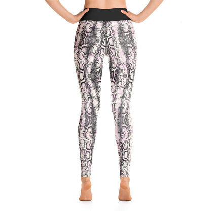 Back view of Yoga-Leggings N°42 showcasing four-way stretch and high waistband.