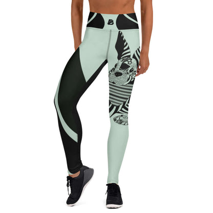 Yoga-Leggings N°29 with unique pattern, featuring super stretchy and soft fabric, perfect for comfort and performance.