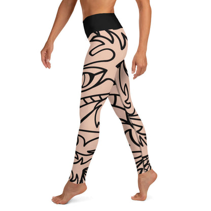 Yoga-Leggings N°10 - super weiche, dehnbare Yoga Leggings aus 82 % Polyester, 18 % Elastan, mit erhöhtem Bund und Vier-Wege-Stretch.