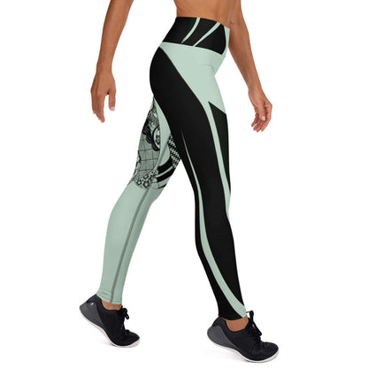 Yoga-Leggings N°29 with a four-way stretch, featuring a high-waisted design for comfort and style in yoga or athletic activities
